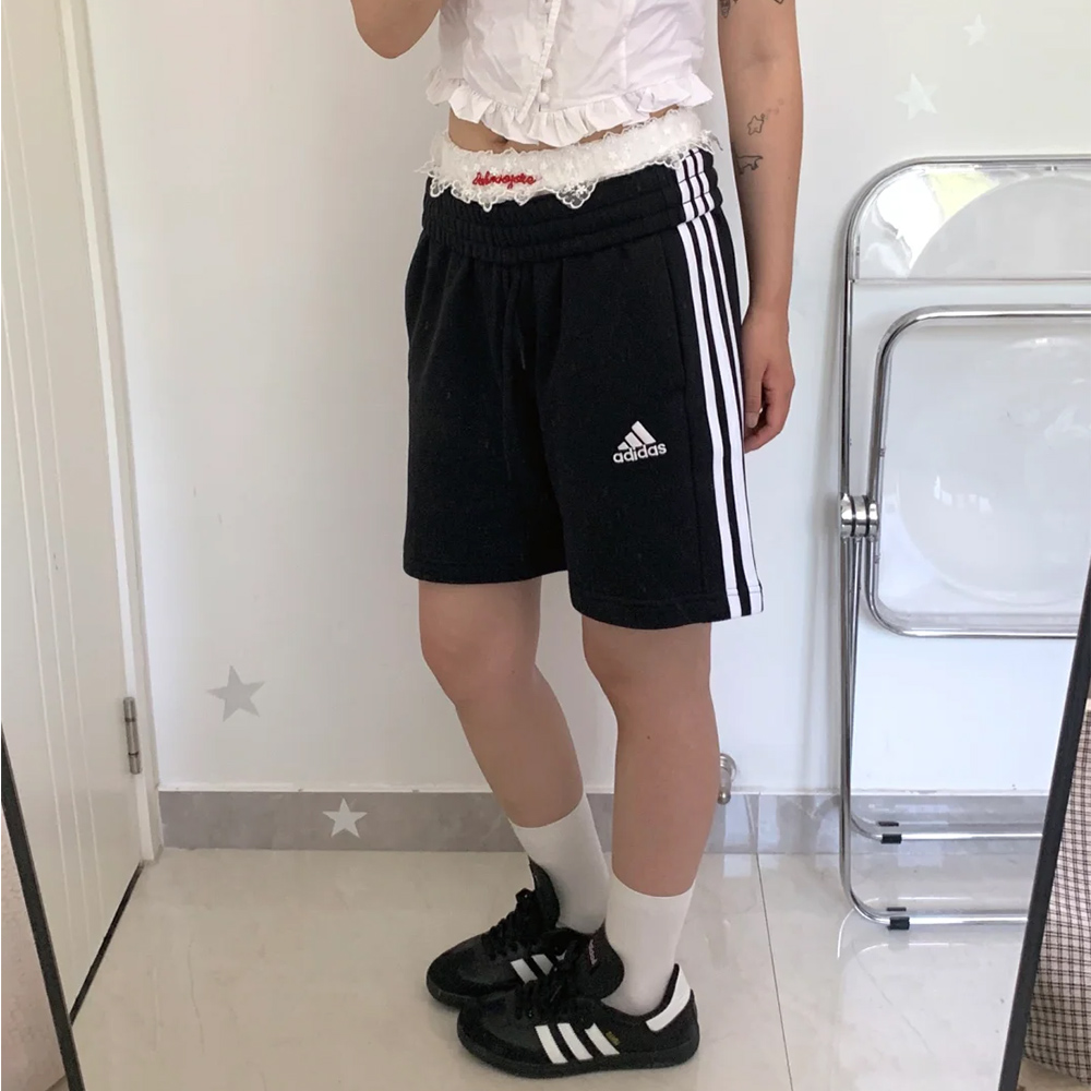 Adidas阿迪达斯五分裤ins博主同款夏天男女宽松休闲短裤 IC9435