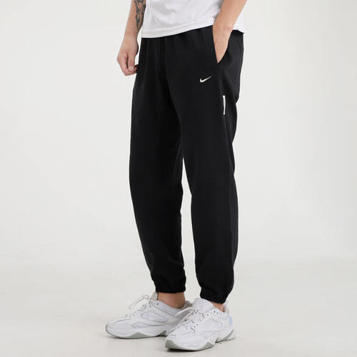 Nike耐克裤子长裤男裤针织束脚裤宽松卫裤休闲运动裤 CK6366-010