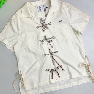 阿迪达斯三叶草adidas x CLOT 陈冠希联名运动休闲短袖衬衫JP1599