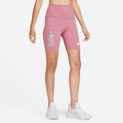 Nike耐克UNIVERSA女中强度包覆速干高腰口袋骑行短裤 DQ6004-620