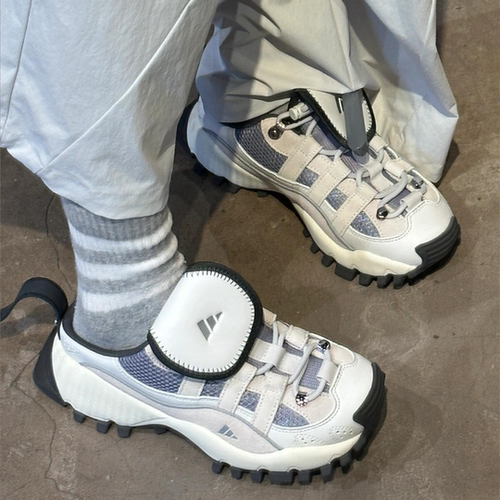 Adidas阿迪达斯女士耐磨透气运动休闲鞋厚底增高拖鞋IH4645JQ5027