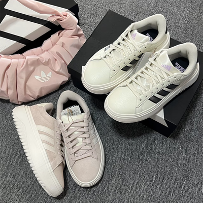 ADIDAS阿迪达斯女鞋春新款运动鞋低帮厚底户外休闲鞋JS1832 2944