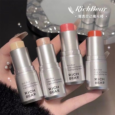 卡希尔高光棒水光肌修容棒水光棒女自然提亮细闪阴影伪素颜腮红膏