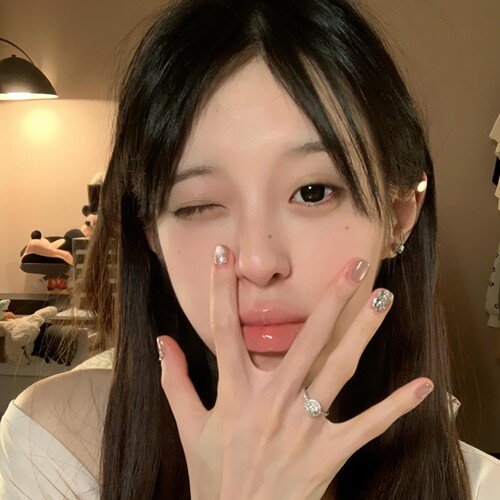 手工穿戴甲爆闪歪心钻美甲贴片甲