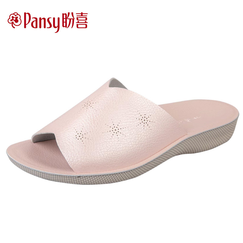 pansy盼喜女鞋居家软底防滑拖鞋图片