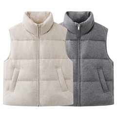 现货M家2025冬季新款休闲90绒轻暖立领拉链羽绒服马甲 MBE4EIN026