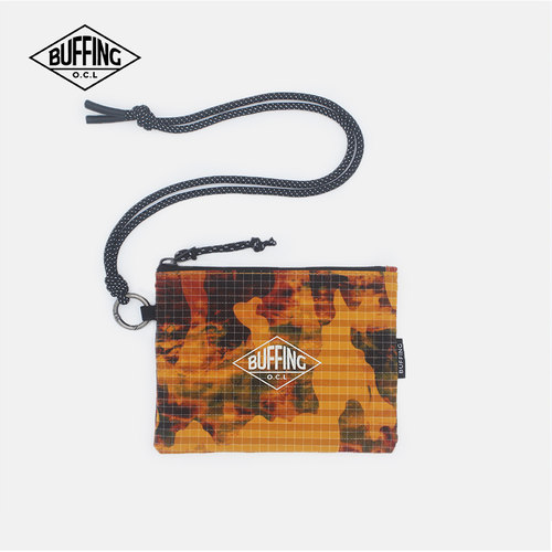 BUFFING「护照卡包」印花黄色包