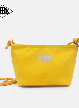 BUFFING 黄色潮牌单肩包原创个性小挎包户外多巴胺手机包随身男女