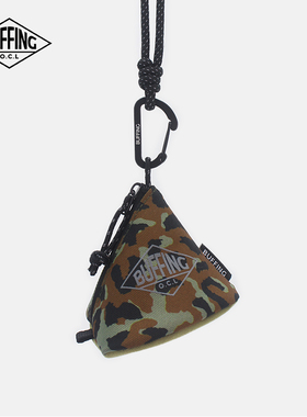 BUFFING「山尖包」原创迷彩挂脖小包豹纹斜挎耳机包趣味户外挂包