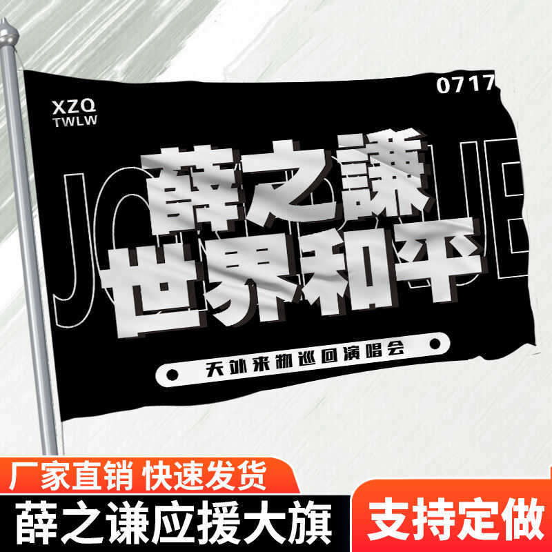 音乐节后援会薛之谦大旗