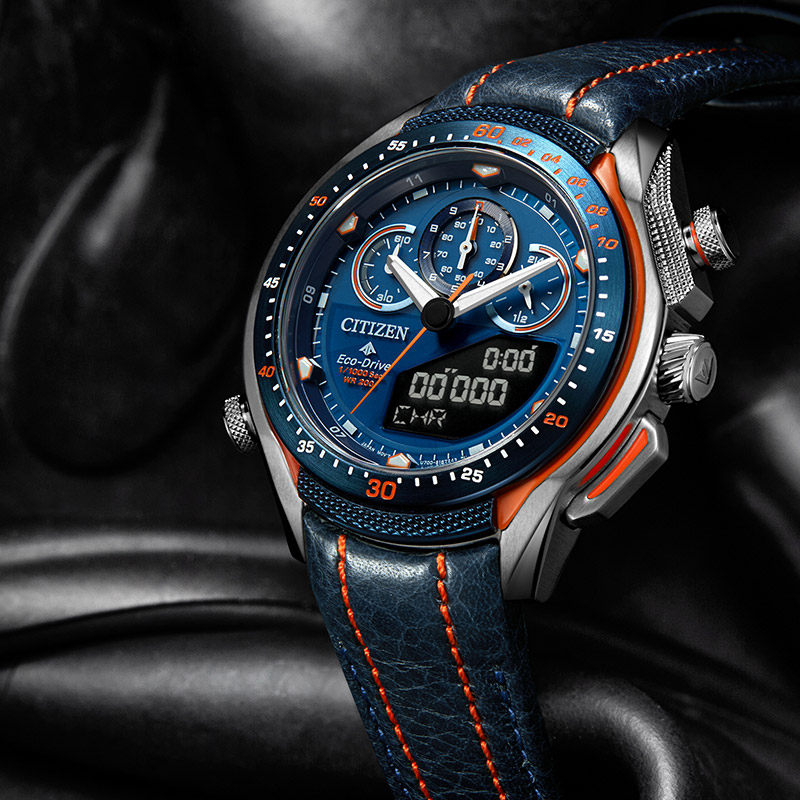 西铁城  手表男日韩表PROMASTER光动能皮带运动送礼物JW0149-10L