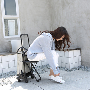 拉杆包拉杆箱 swany折叠坐椅20寸万向轮旅行登机个性行李箱包