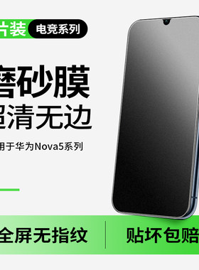 适用华为nova5i磨砂钢化
