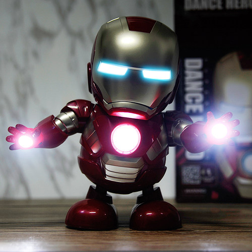 会唱歌跳舞的钢铁侠机器人玩具