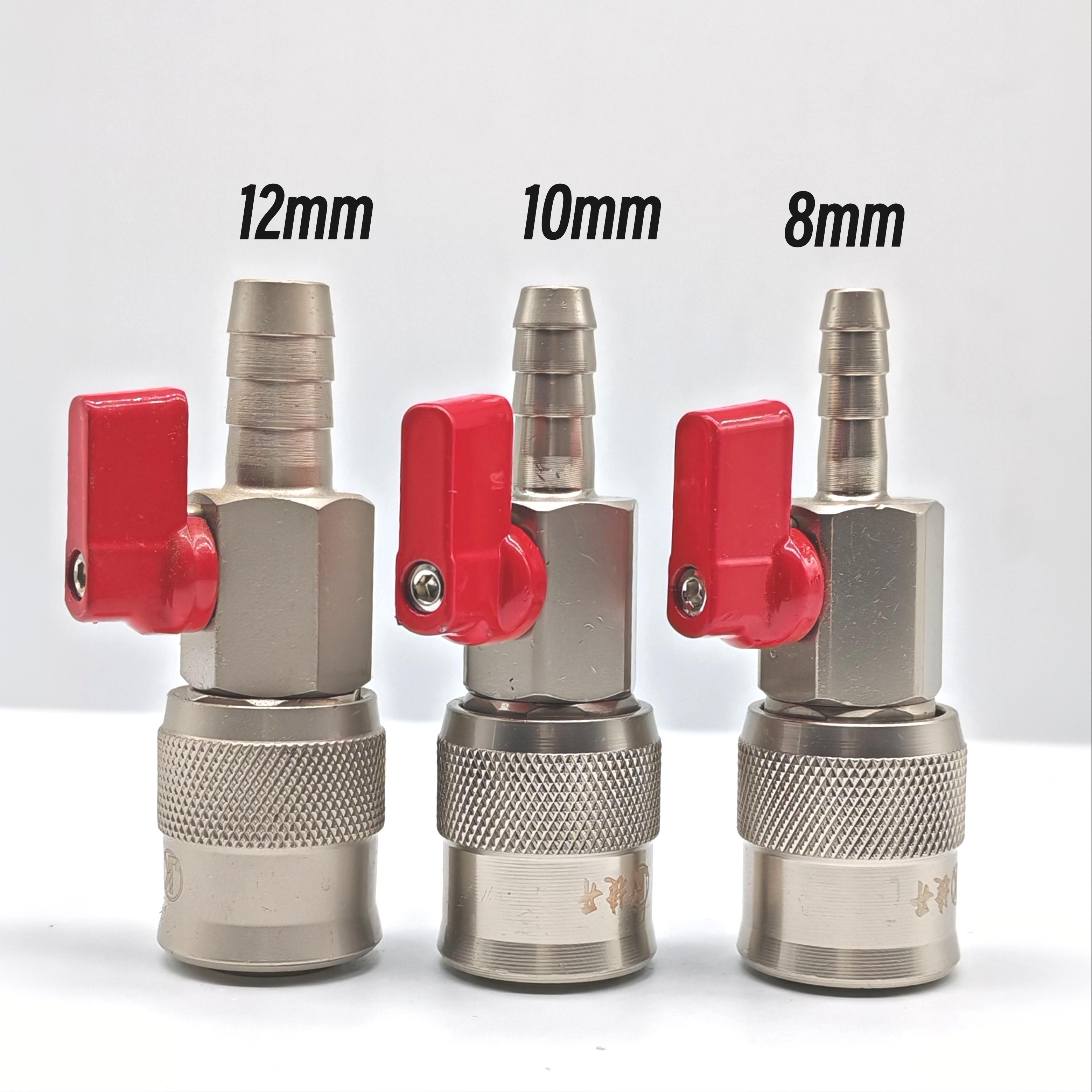 小风炮气管快速接头带开关阀门C式气动自锁快插氧气管气泵公母头