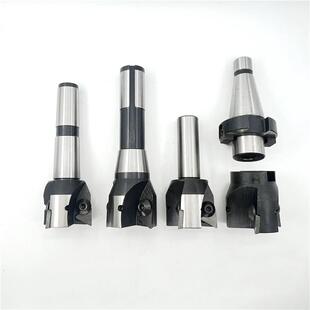 可转位铣刀盘90度三角立铣刀杆3号莫氏4锥柄NT直柄20炮塔铣床R8台