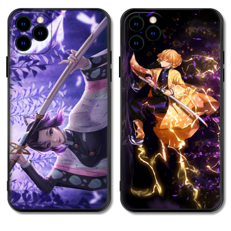 适用苹果13手机壳14promax鬼灭之刃iPhone6S7P8plus xrxsmax软壳SE2卡通11动漫12保护套防摔个性定制任意机型