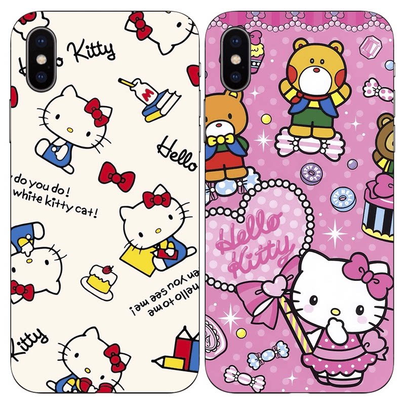 苹果14手机壳hell kitty适用iPhone6s/7/8p/xr/xsmax/se软壳12pro图片