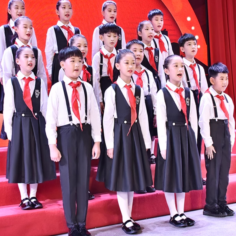 六一儿童演出服大合唱服装诗歌朗诵男女童中小学生运动会表演班服
