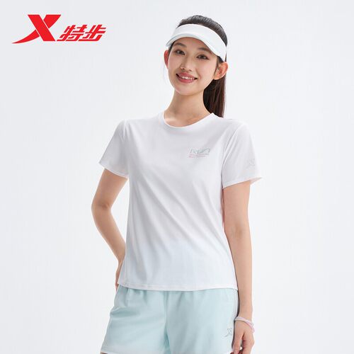 特步女夏季商场同款短袖T恤