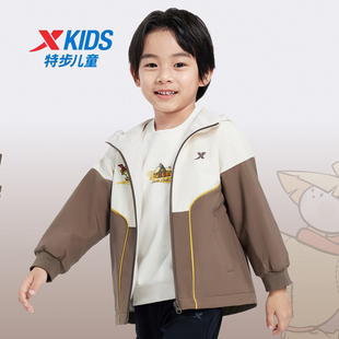 特步儿童加绒外套男小童套装2025新款冬季商场同款675325333256
