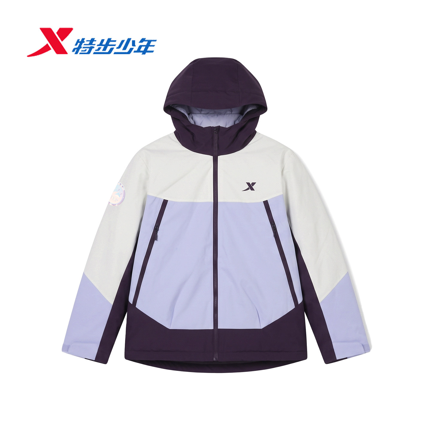 特步童装羽绒外套女大童2026冬季新款羽绒内胆两件套6744241C4449