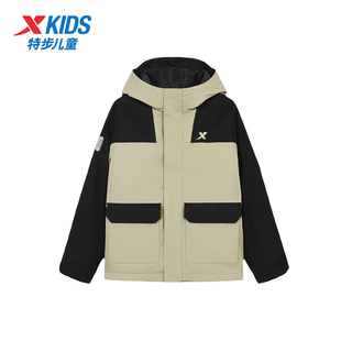 特步儿童外套男大童2025新款秋冬季商场同款童装休闲运动儿童套装