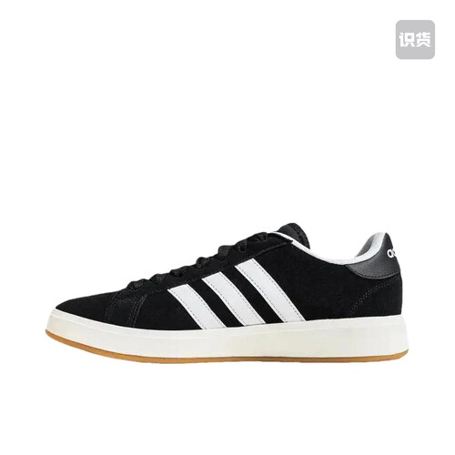 阿迪达斯adidas Grand Court Base 00s黑色防滑耐磨低帮板鞋