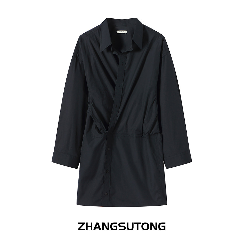 HANGSUTONG全棉色织解构连衣裙