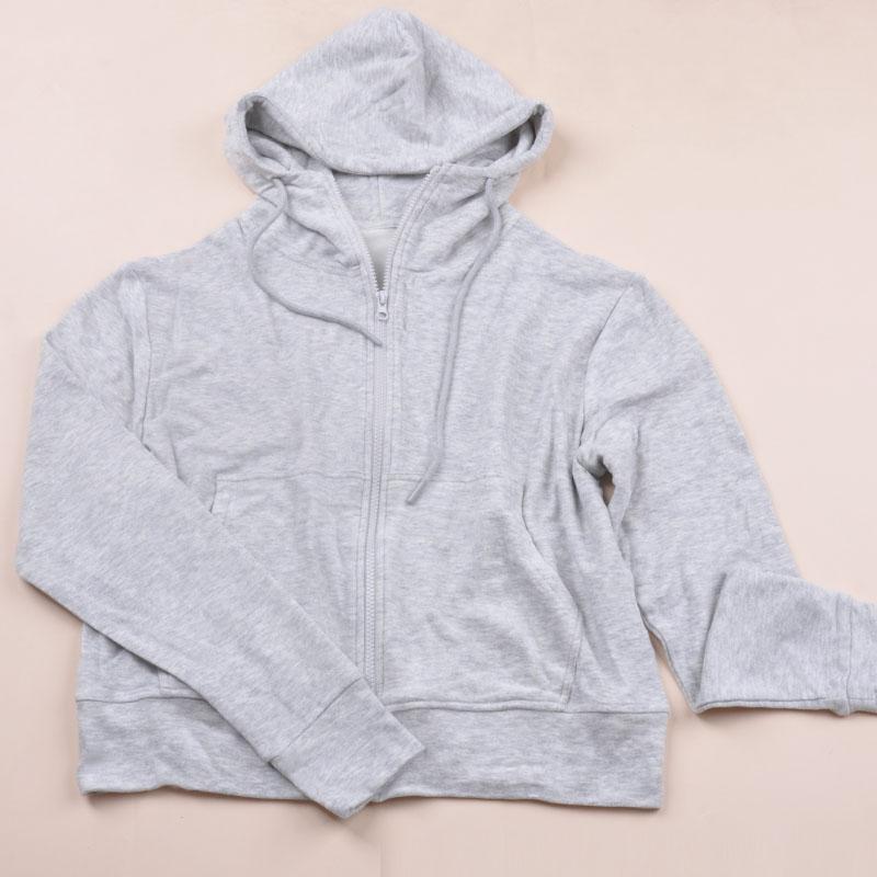 亏本特价自留灰巨实惠高定磨毛绒拉链连帽卫衣开衫女秋冬休闲外套