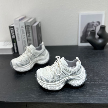 2026春季新款小个子7cm轻便松糕厚底休闲女时尚透气百搭老爹鞋潮