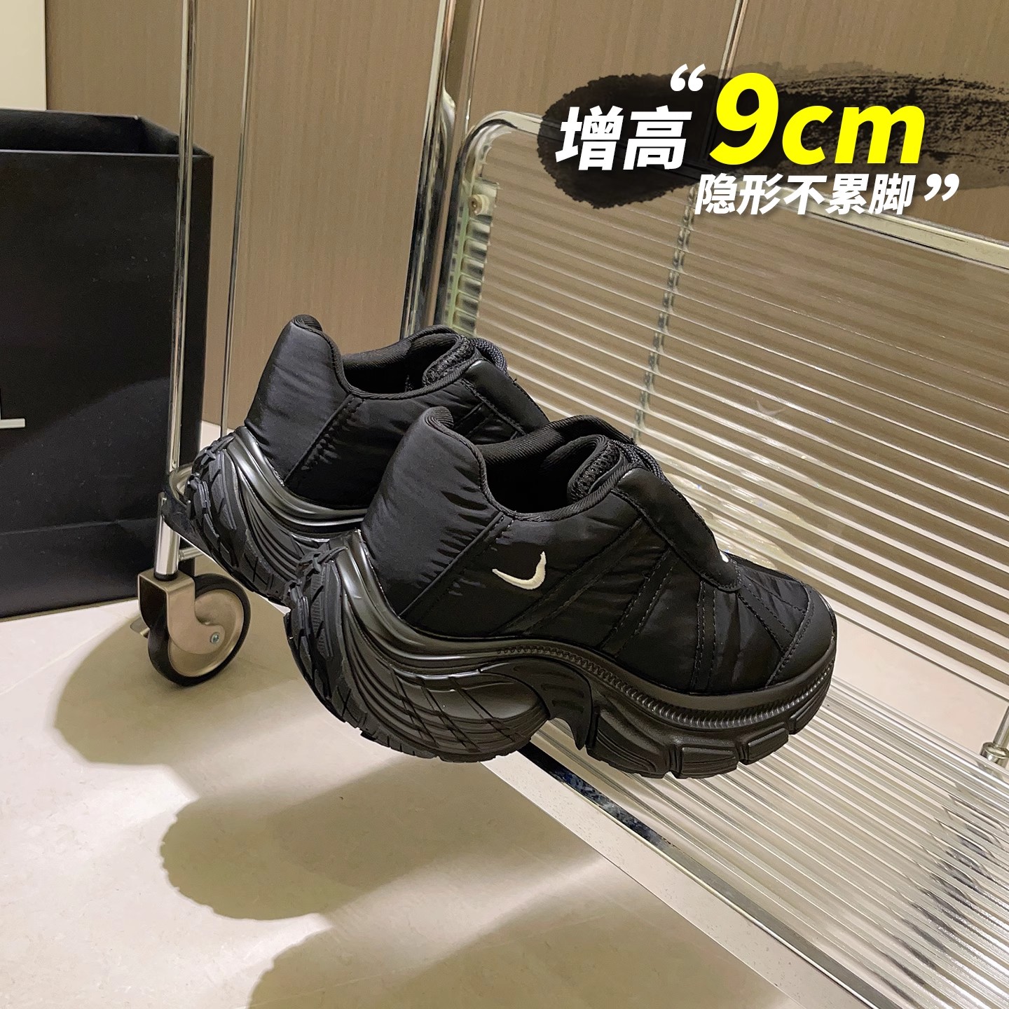 内增高9cm老爹鞋女休闲运动鞋