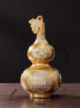 葫芦镇宅酒柜摆件工艺品招财创意