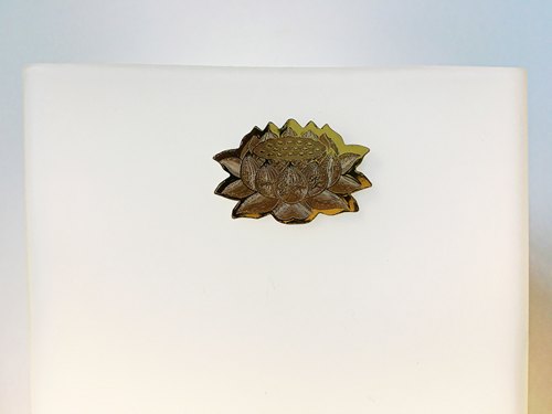 藏族画艺手机贴纸9朵金色莲花金箔贴纸