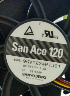 三洋SanAce 24V 1.5A 12038 9GV1224P1J01 12厘米变频器暴力风扇