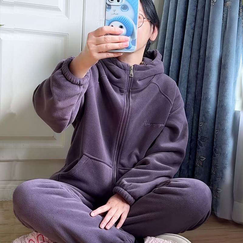 2024新款海豚绒加厚加绒家居服