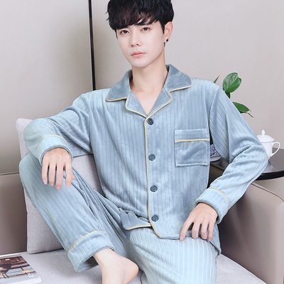 顿尼科男海岛绒家居服套装