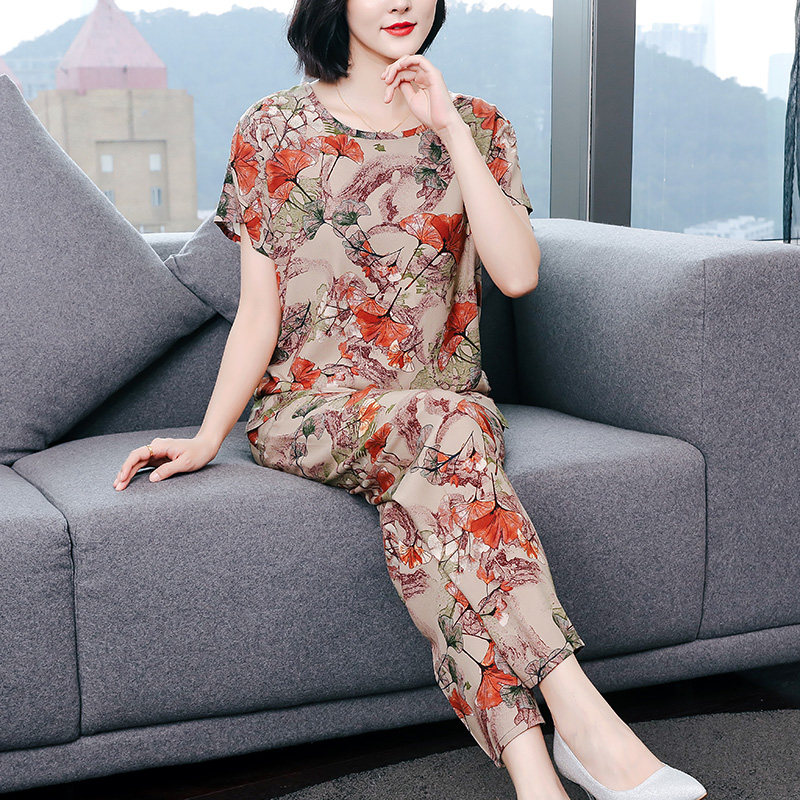 女士棉绸可外穿家居服