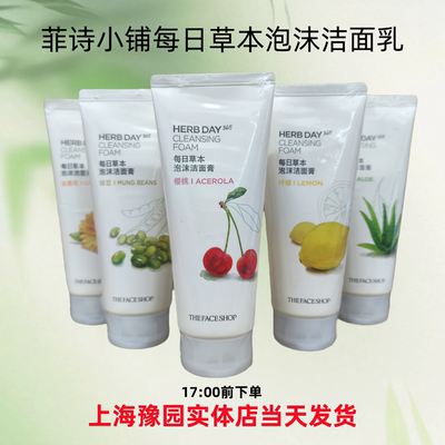 菲诗小铺每日草本泡沫洁面膏170g