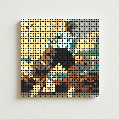 Tyler The Creator积木专辑周边封面海报 摆件带相框