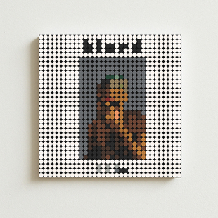 弗兰克奥申Frank Ocean专辑Blonde周边像素积木画装饰画法海说唱