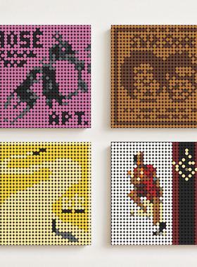 Bruno Mars专辑唱片周边 火星哥布鲁诺马尔斯 积木专辑海报