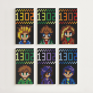 星露谷物语周边门牌积木像素门牌创意可定制入户门牌谢恩艾利欧特