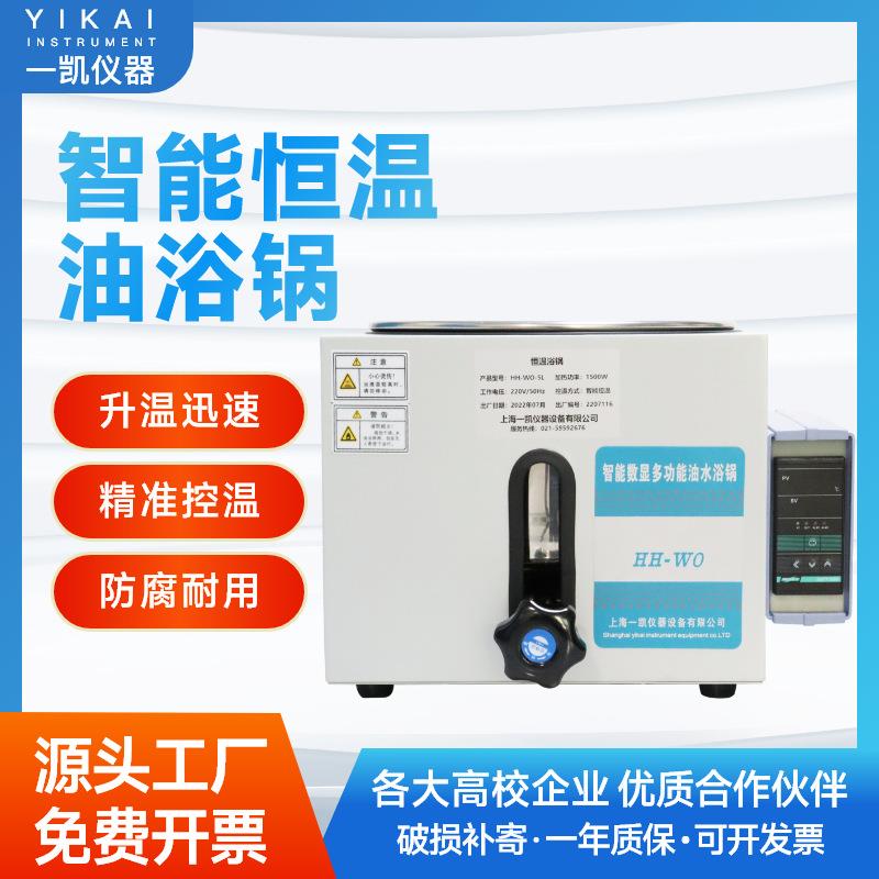 上海智能恒温水浴锅数显手动自动升降实验室不锈钢水油两用2l