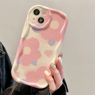 爱心花朵适用iPhone14手机壳苹果