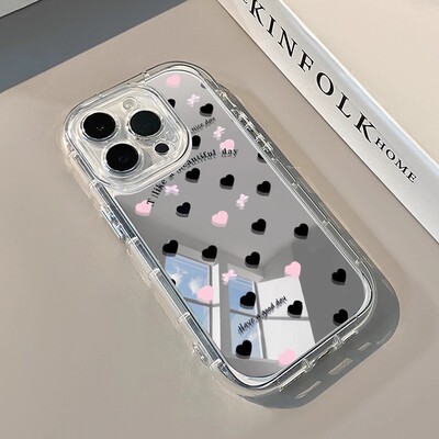 镜面满屏爱心花朵适用iphone16pr