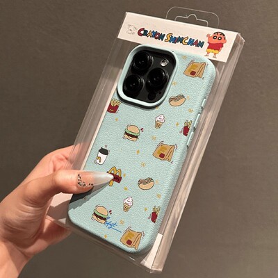 趣味卡通汉堡薯条适用iPhone17手