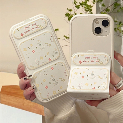 ins黄色小碎花折叠支架适iPhone1