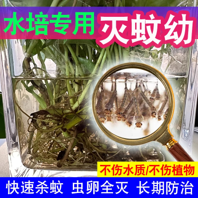 除蚊子幼虫杀虫剂家用水培植物灭蚊幼卵水中灭孑孓幼虫卵非无毒