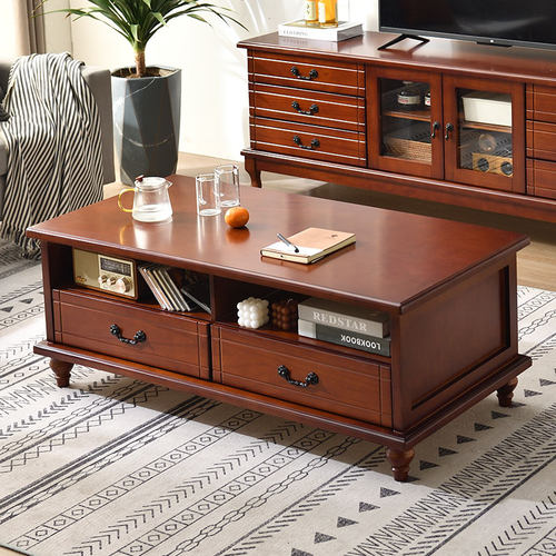 实木茶几桌客厅家用小户型桌子轻奢现代简约多功能茶几餐桌两用